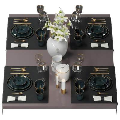 现代餐具组合-20